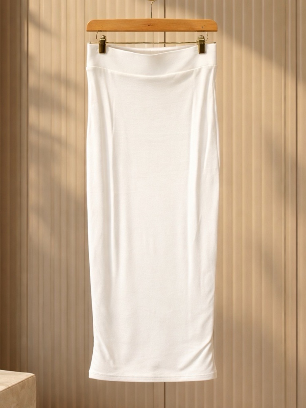 NWT Ivory Crop Top with Midi Skirt, 2 piece by Naked Wardrobe - Picture 5 of 12